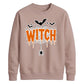 Dripping web witch bats print Halloween Unisex Sweatshirt