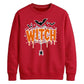 Dripping web witch bats print Halloween Unisex Sweatshirt
