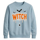 Dripping web witch bats print Halloween Unisex Sweatshirt