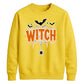 Dripping web witch bats print Halloween Unisex Sweatshirt