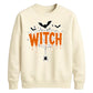 Dripping web witch bats print Halloween Unisex Sweatshirt