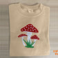 Embroidered Mushroom Hoodie, Magic Mushroom Embroidery Crewneck Jumper, Botanical Plant Nature Lover Shroom Womens Top, Frog Unisex Sweater