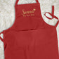 Personalised Cooking Chef Apron, Embroidered Custom Name Monogram Embroidered Apron With Pouch, Baking Aprons for Men Womens, Gift for Her
