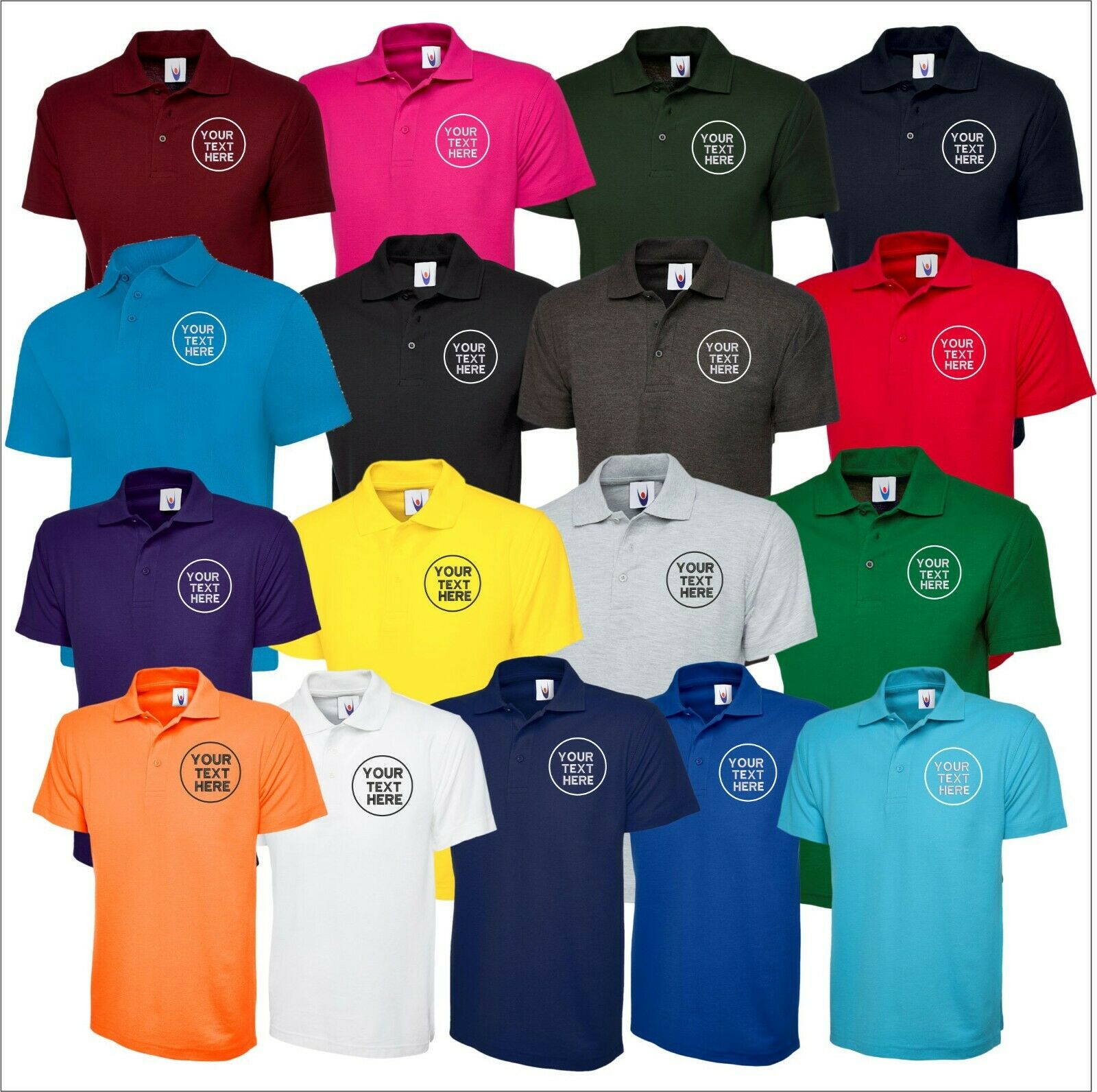Custom Embroidered Men Polo Tshirt, Personalised Text/Design Shirt, Digitized Company Logo Monogrammed Polo Tee, Special Gift for Golf Lover
