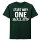Dynamic Start With One Small Step Slogan Graphic Unisex T-Shirt