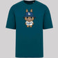 Labubu Oversized T-Shirt, Cute Anime Graphic Tee for Men & Women 100% Organic Cotton Streetwear Style M8408