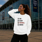 Eat Sleep Football Repeat Icon FIFA Printed Unisex Sweatshirt