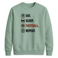 Eat Sleep Football Repeat Icon FIFA Printed Unisex Sweatshirt