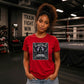 Edgy Bandana Skull Rebel Tee Wrestling ladies fit t-shirt