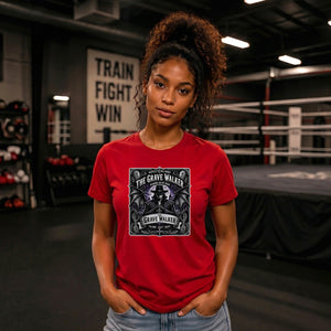 Edgy Bandana Skull Rebel Tee Wrestling ladies fit t-shirt