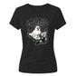 Edgy ghost fishnet boots graphic Halloween ladies t-shirt