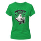 Edgy ghost fishnet boots graphic Halloween ladies t-shirt