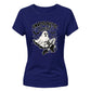 Edgy ghost fishnet boots graphic Halloween ladies t-shirt