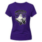 Edgy ghost fishnet boots graphic Halloween ladies t-shirt