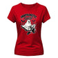 Edgy ghost fishnet boots graphic Halloween ladies t-shirt