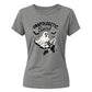 Edgy ghost fishnet boots graphic Halloween ladies t-shirt