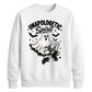 Edgy ghost fishnet boots print Halloween Unisex Sweatshirt