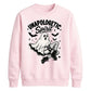 Edgy ghost fishnet boots print Halloween Unisex Sweatshirt