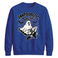 Edgy ghost fishnet boots print Halloween Unisex Sweatshirt