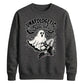 Edgy ghost fishnet boots print Halloween Unisex Sweatshirt