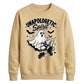 Edgy ghost fishnet boots print Halloween Unisex Sweatshirt