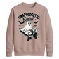 Edgy ghost fishnet boots print Halloween Unisex Sweatshirt