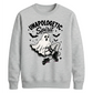 Edgy ghost fishnet boots print Halloween Unisex Sweatshirt