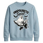 Edgy ghost fishnet boots print Halloween Unisex Sweatshirt