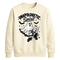 Edgy ghost fishnet boots print Halloween Unisex Sweatshirt