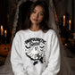 Edgy ghost fishnet boots print Halloween Unisex Sweatshirt