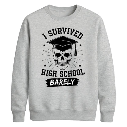 Edgy I Survived High School School Leavers sweatshirt