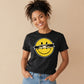 Edgy Ripped Smiley Face Graphic ladies fit T-Shirt