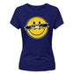 Edgy Ripped Smiley Face Graphic ladies fit T-Shirt
