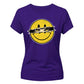 Edgy Ripped Smiley Face Graphic ladies fit T-Shirt