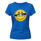 Edgy Ripped Smiley Face Graphic ladies fit T-Shirt