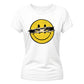 Edgy Ripped Smiley Face Graphic ladies fit T-Shirt