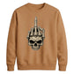Edgy skeleton hand print graphic Halloween Unisex Sweatshirt