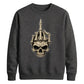 Edgy skeleton hand print graphic Halloween Unisex Sweatshirt