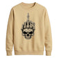 Edgy skeleton hand print graphic Halloween Unisex Sweatshirt