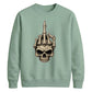 Edgy skeleton hand print graphic Halloween Unisex Sweatshirt