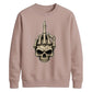 Edgy skeleton hand print graphic Halloween Unisex Sweatshirt