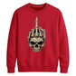 Edgy skeleton hand print graphic Halloween Unisex Sweatshirt