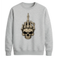 Edgy skeleton hand print graphic Halloween Unisex Sweatshirt