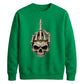 Edgy skeleton hand print graphic Halloween Unisex Sweatshirt