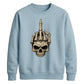 Edgy skeleton hand print graphic Halloween Unisex Sweatshirt