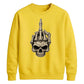 Edgy skeleton hand print graphic Halloween Unisex Sweatshirt