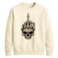 Edgy skeleton hand print graphic Halloween Unisex Sweatshirt