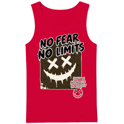 Edgy Urban No Fear No Limits Streetwear Men Tank Top