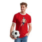 England No4 Midfield Star Illustration Football Ringer T-Shirt