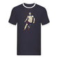 England No4 Midfield Star Illustration Football Ringer T-Shirt